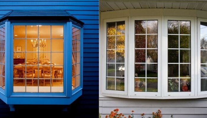 bay window compared to bow window